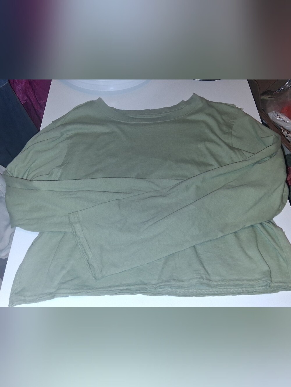 Nwot Free People Cropped Lightweight Long Sleeve Medium